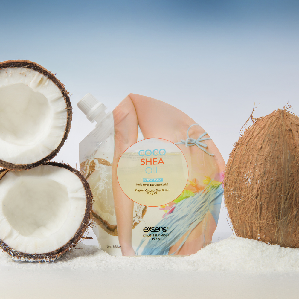 EXSENS Coco Shea Oil 250 ml — product and packaging