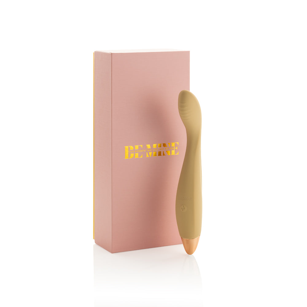 Be Mine Glow in Velvet Beige with its pink presentation box